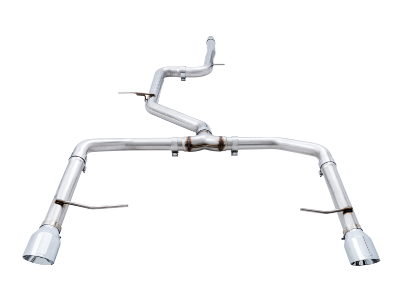 AWE Tuning 18-21 Volkswagen Jetta GLI Mk7 Track Edition Exhaust - Chrome Silver Tips (Fits OEM DP) - awdtuningtx
