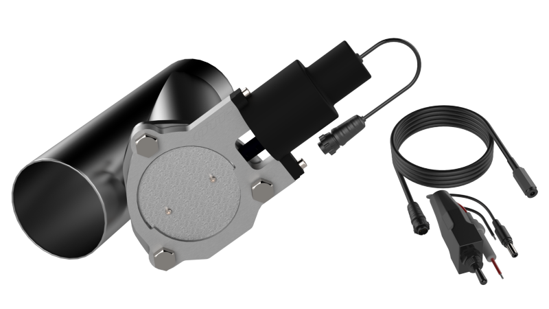 QTP 3.5in Bolt-On QTEC Electric Cutout Valve - Single - awdtuningtx