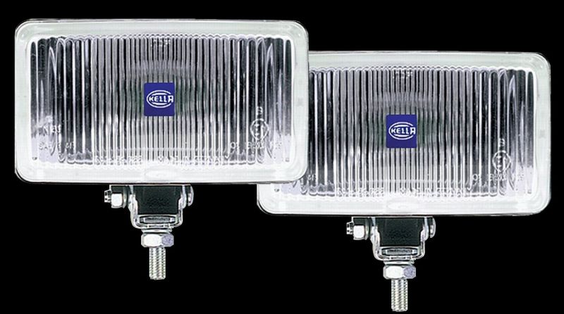Hella 450 H3 12V SAE/ECE Fog Lamp Kit Clear - Rectangle (Includes 2 Lamps) - awdtuningtx