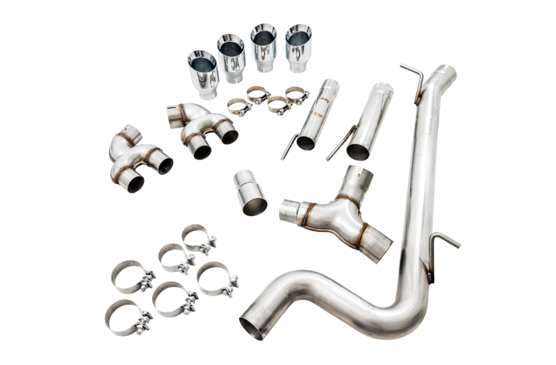 AWE Tuning Mk7 Golf R Track Edition Exhaust w/Chrome Silver Tips 102mm - awdtuningtx