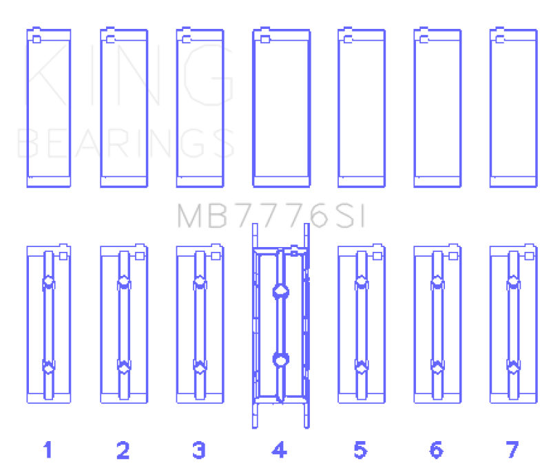 King BMW N55B30A/N53B30A/N52B30A (Size 0.75 Oversized) Main Bearing Set - awdtuningtx