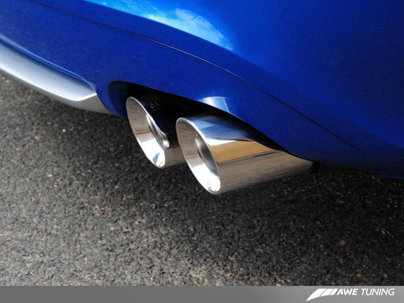 AWE Tuning Audi B8 S5 4.2L Touring Edition Exhaust System - Polished Silver Tips - awdtuningtx