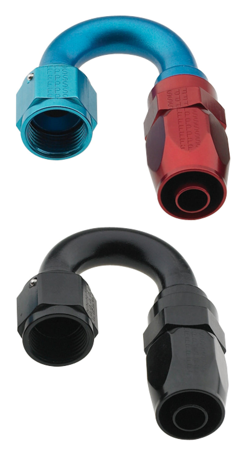 Fragola -10AN x 180 Degree Pro-Flow Hose End - Black - awdtuningtx