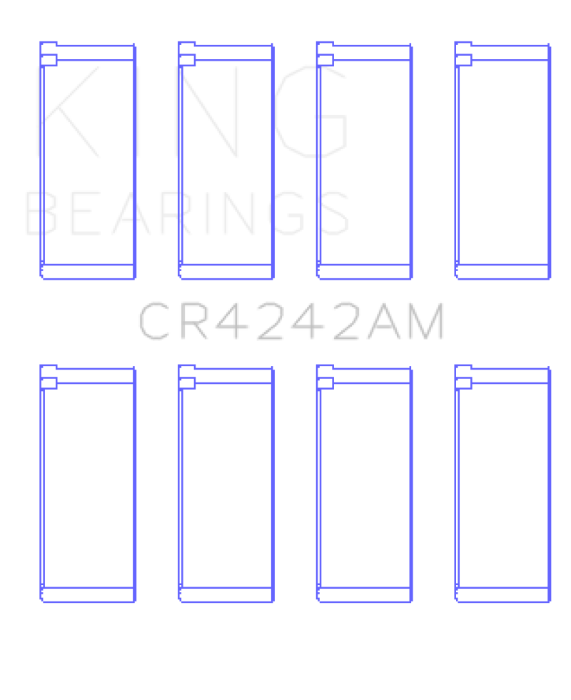King Honda 97ci 1.6L L4 B16A2/B16A3 (Size STD) Rod Bearing Set - awdtuningtx