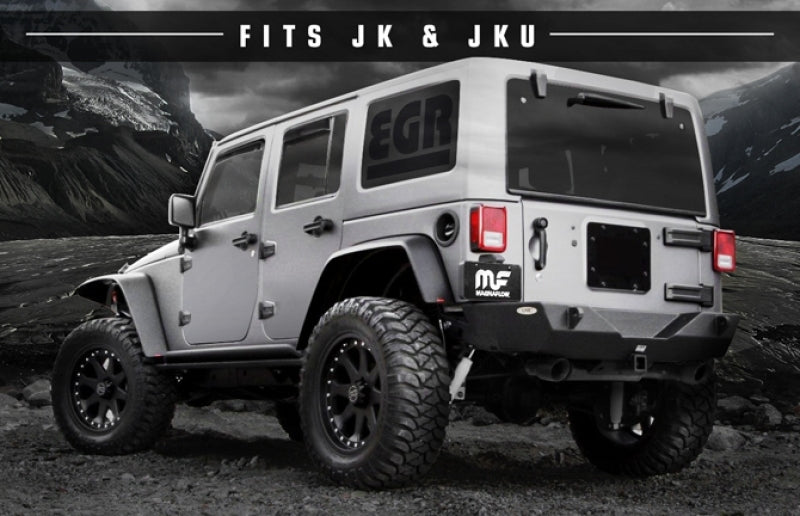 MagnaFlow 07-17 Jeep Wrangler JK 3.8/3.6L Dual Split Rear Exit Black Axle-Back Exhaust - awdtuningtx
