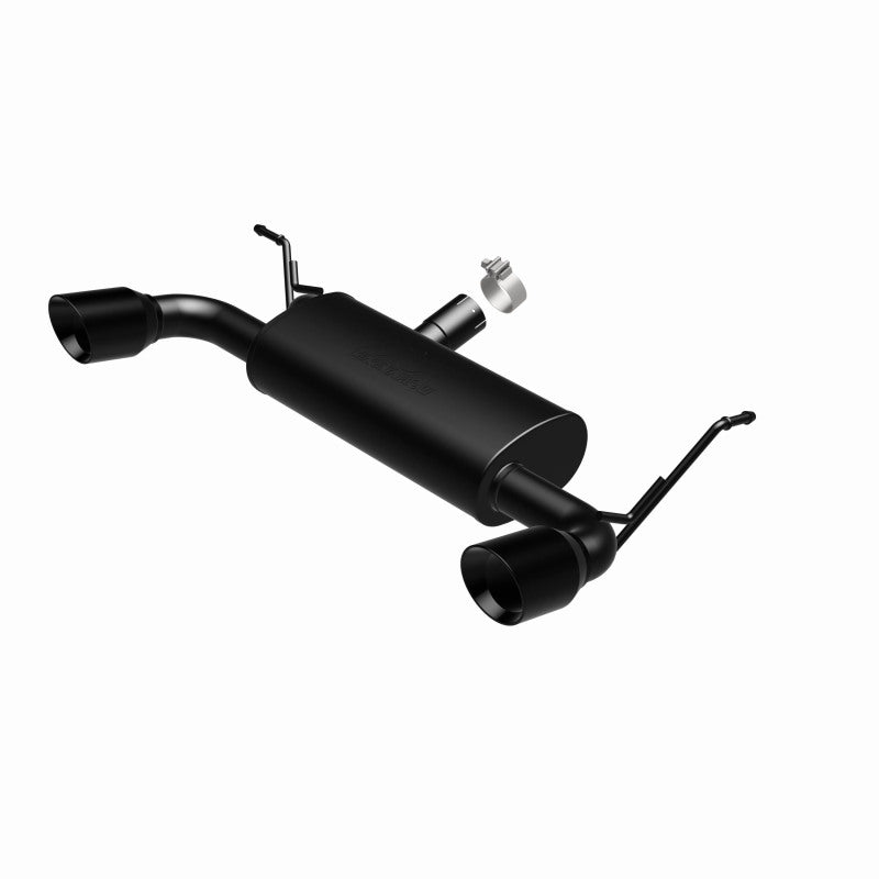 MagnaFlow 07-17 Jeep Wrangler JK 3.8/3.6L Dual Split Rear Exit Black Axle-Back Exhaust - awdtuningtx