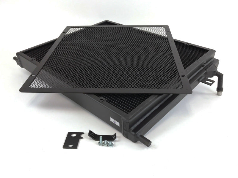 CSF BMW B58/B48 Front Mount Triple-Pass Heat Exchanger w/Rock Guard - Black - awdtuningtx