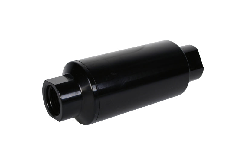 Aeromotive In-Line Filter 10AN 10 Micron Microglass Element Bright-Dip Black 2in OD - awdtuningtx