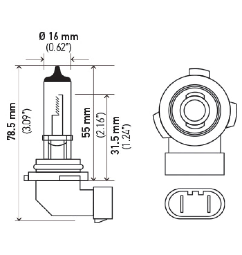 Hella H10 12V 65W Xen White Bulb (Pair) - awdtuningtx