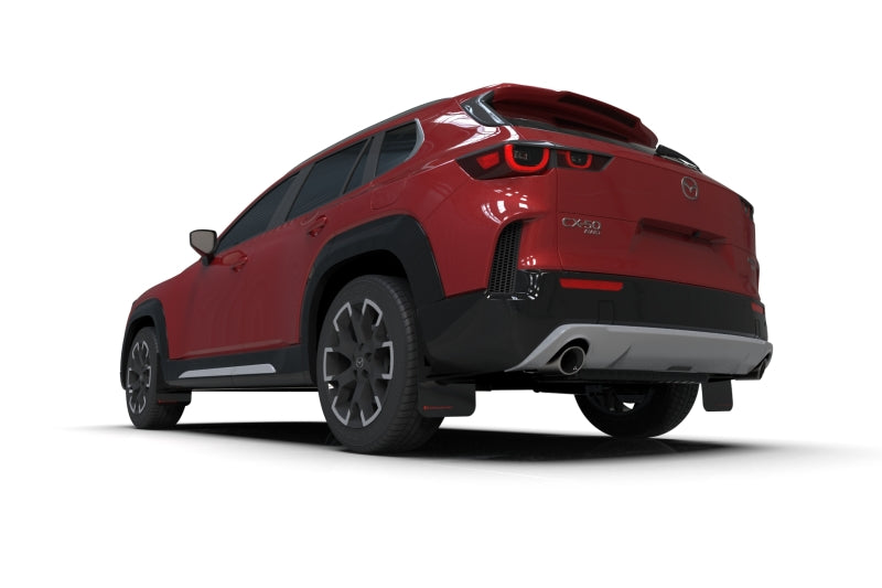 Rally Armor - 2024 Mazda CX-50 Black UR Mud Flap W/Red Logo (Will Not Fit CX-5) - awdtuningtx