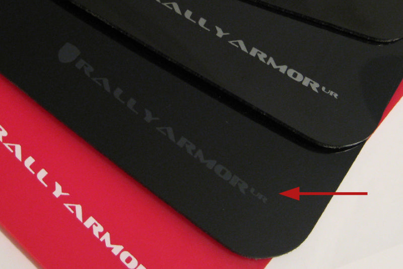 Rally Armor 02-07 Subaru WRX/STI/RS/2.5i (Wagons Req. Mod.) Black UR Mud Flap w/ Grey Logo - awdtuningtx