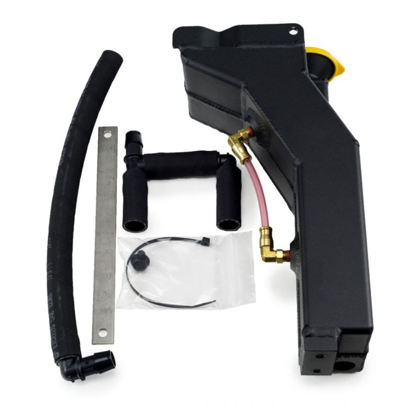 Killer B Dual Reservoir Tank (Wash / Coolant) for 08-14 Subaru WRX/STi - Black - awdtuningtx