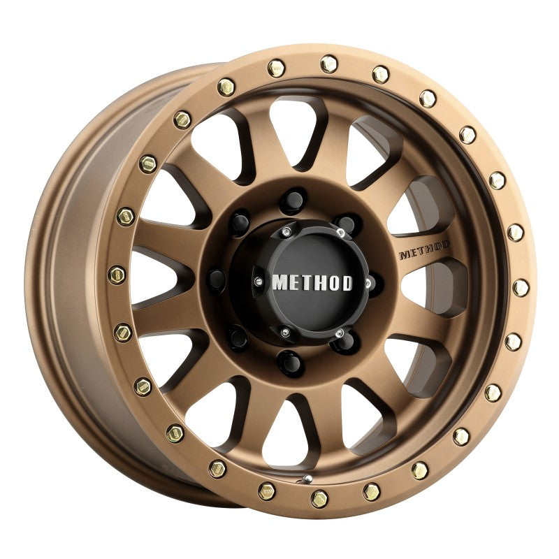 Method MR304 Double Standard 17x8.5 0mm Offset 8x170 130.81mm CB Method Bronze Wheel - awdtuningtx