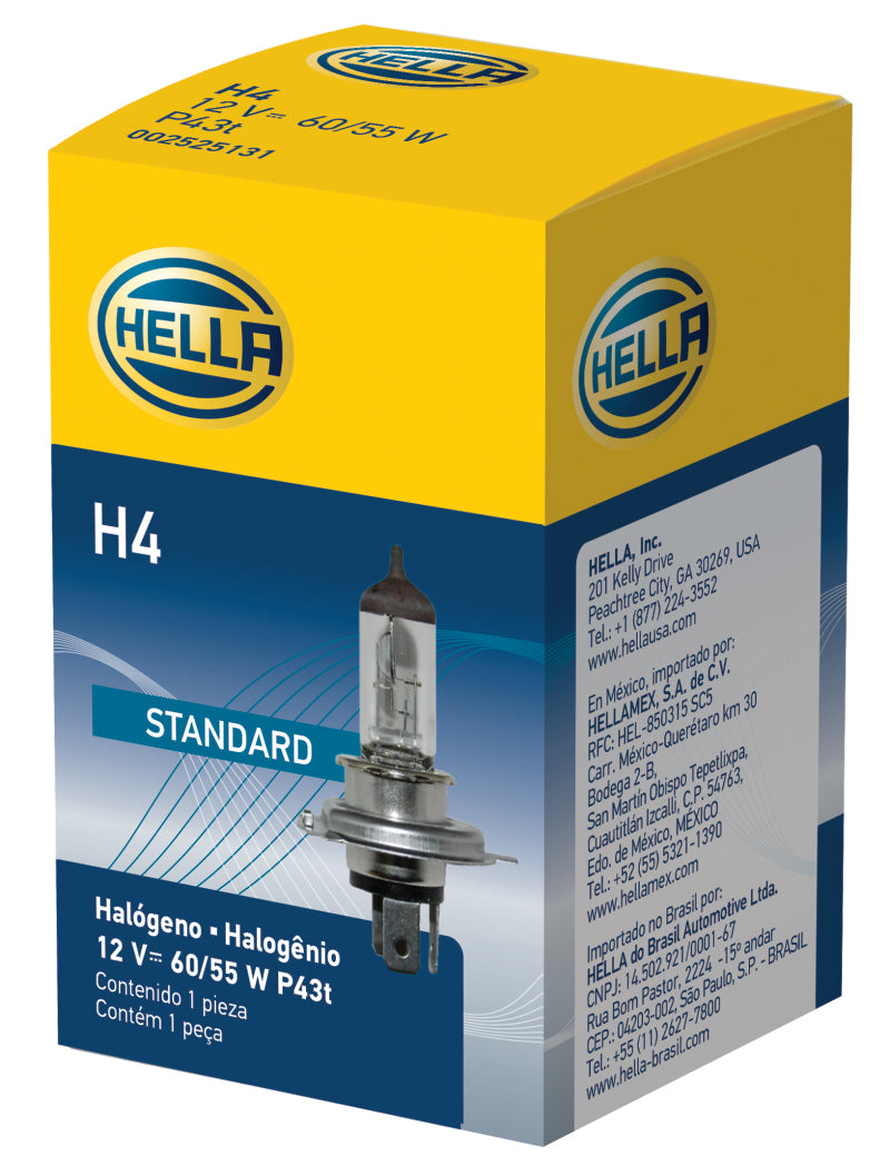 Hella Halogen H4 12V 60/55W Bulb - awdtuningtx