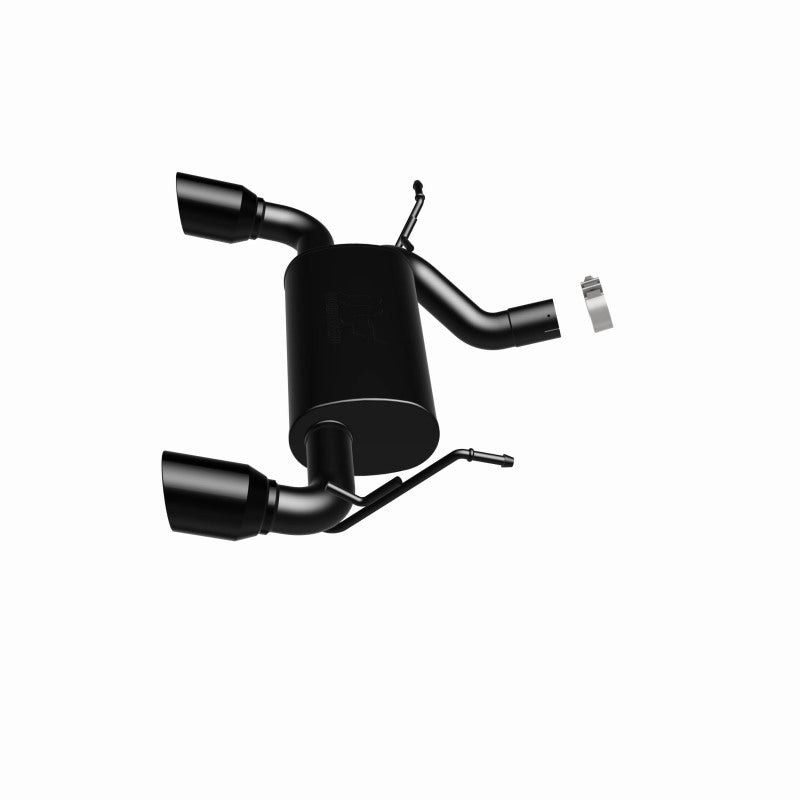 MagnaFlow 07-17 Jeep Wrangler JK 3.8/3.6L Dual Split Rear Exit Black Axle-Back Exhaust - awdtuningtx