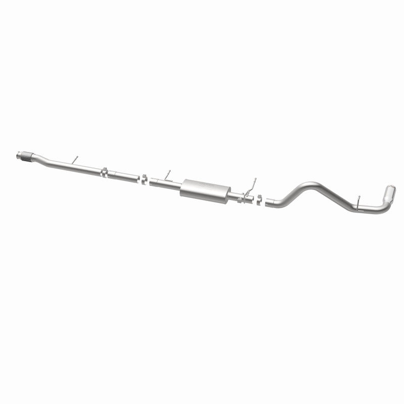 Magnaflow 14 Chevy Silverado V8 5.3L CC/EC Cab Single P/S Rear Exit Stainless Cat Back Perf Exhaust - awdtuningtx