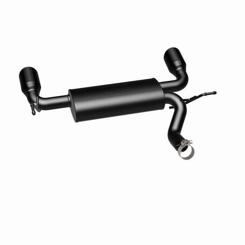 MagnaFlow 07-17 Jeep Wrangler JK 3.8/3.6L Dual Split Rear Exit Black Axle-Back Exhaust - awdtuningtx