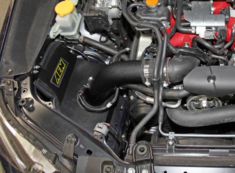 AEM 15-17 Subaru WRX STi 2.5L H4 - Cold Air Intake System - Wrinkle Black - awdtuningtx