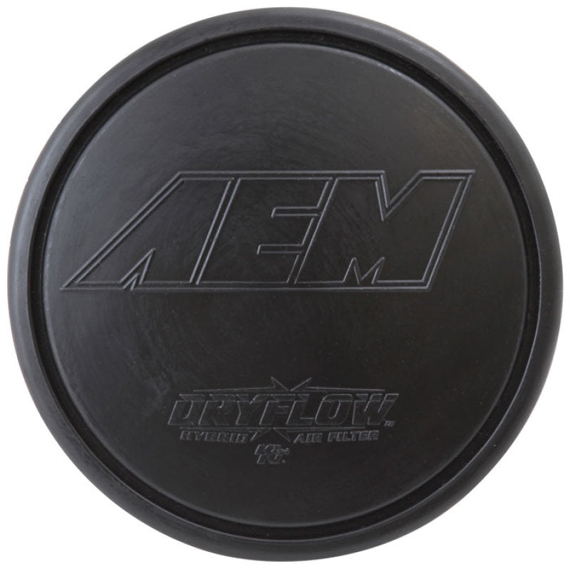 AEM Dryflow Air Filter - Round Tapered - 2.75in Flange ID x 5.5in Base OD x 4.75in Top OD x 7.5in H - awdtuningtx