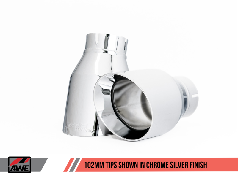 AWE Tuning VW MK7 Golf Alltrack/Sportwagen 4Motion Touring Edition Exhaust - Polished Silver Tips - awdtuningtx