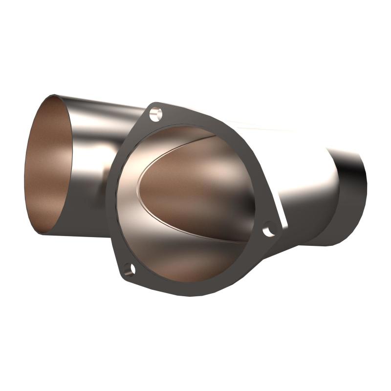 QTP 4in Weld-On QTEC Exhaust Cutout Y-Pipe - awdtuningtx