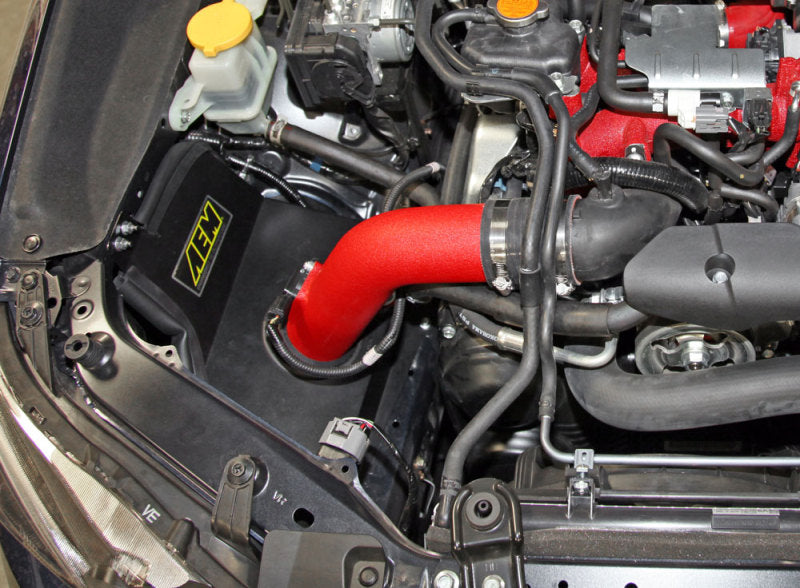 AEM 15-17 Subaru WRX STi 2.5L H4 - Cold Air Intake System - Wrinkle Red - awdtuningtx