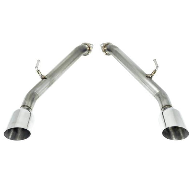 Remark 2014+ Infiniti Q50 Axle Back Exhaust w/Stainless Steel Single Wall Tip - awdtuningtx
