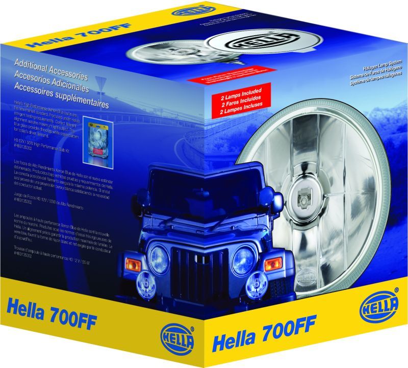 Hella 700FF H3 12V/55W Halogen Driving Lamp Kit - awdtuningtx