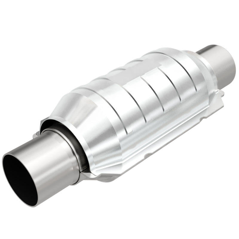 MagnaFlow Conv Univ 3in Inlet/Outlet Center/Center Round 9in Body L x 5.125in W x 13in Overall L - awdtuningtx