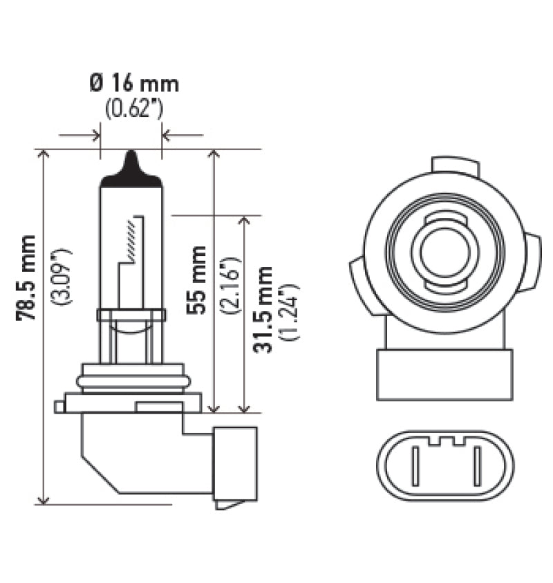 Hella H10 12V 65W Xen White Bulb (Pair) - awdtuningtx