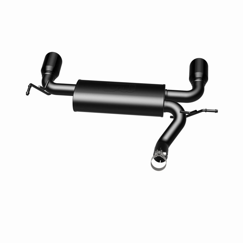 MagnaFlow 07-17 Jeep Wrangler JK 3.8/3.6L Dual Split Rear Exit Black Axle-Back Exhaust - awdtuningtx