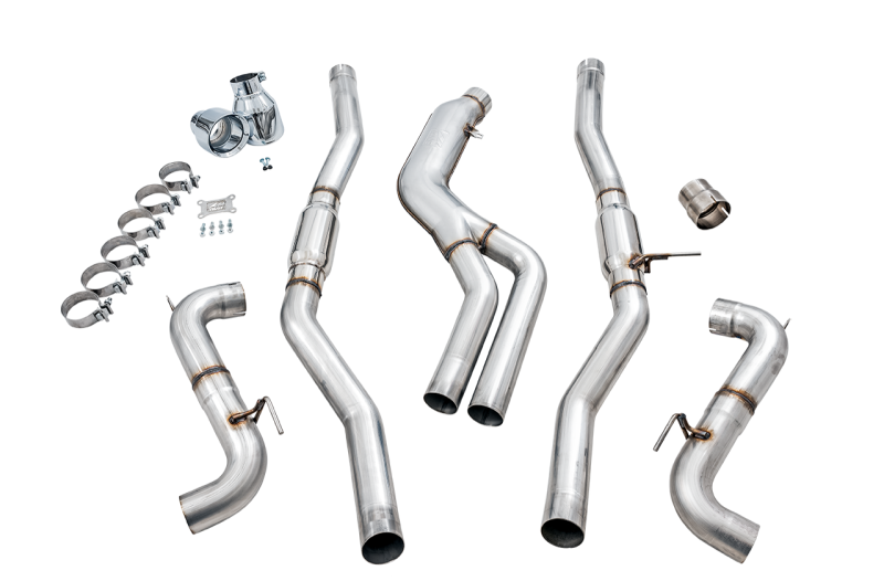 AWE Tuning 2020 Toyota Supra A90 Track Edition Exhaust - 5in Chrome Silver Tips - awdtuningtx