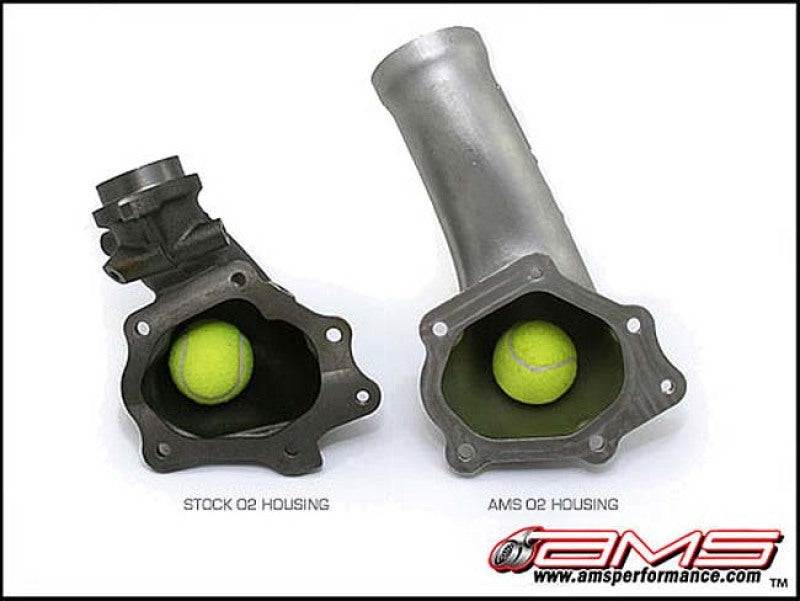 AMS Performance 08-15 Mitsubishi EVO X Widemouth Downpipe w/Turbo Outlet Pipe - awdtuningtx