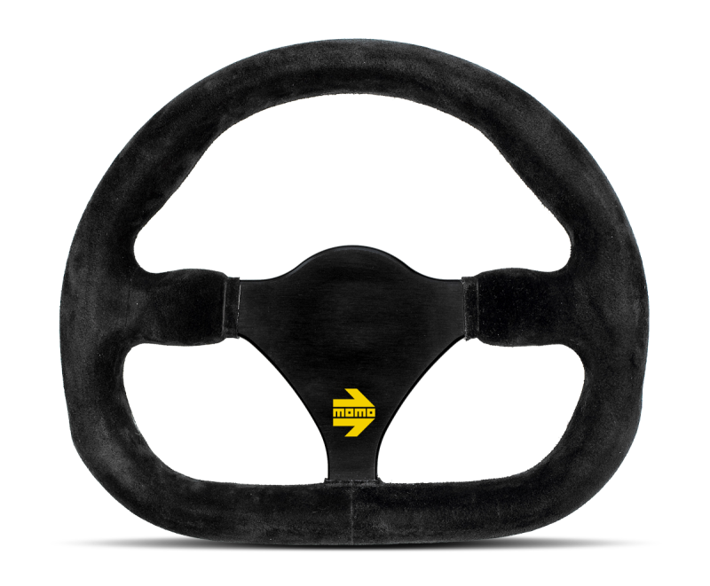 Momo MOD27 Steering Wheel 290 mm - Black Suede/Black Spokes - awdtuningtx