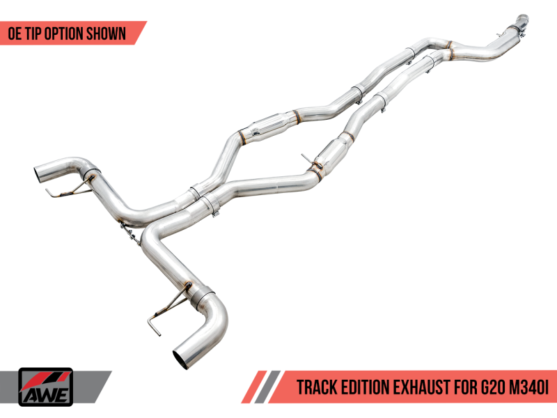 AWE Tuning 2019+ BMW M340i (G20) Non-Resonated Touring Edition Exhaust (Use OE Tips) - awdtuningtx