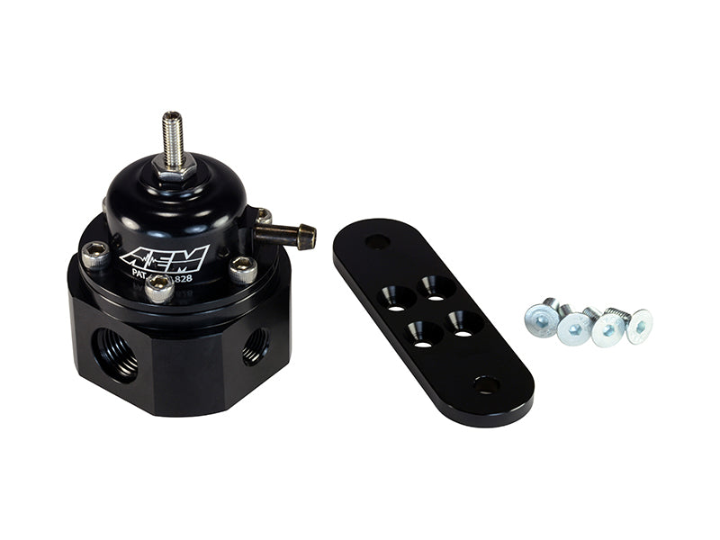 AEM Universal Black Adjustable Fuel Pressure Regulator - awdtuningtx