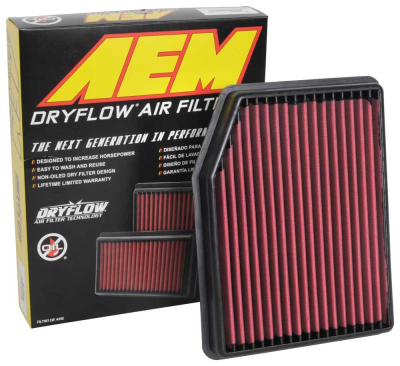 AEM 2019 Chevrolet Silverado 1500 V8-5.3L F/I DryFlow Air Filter - awdtuningtx