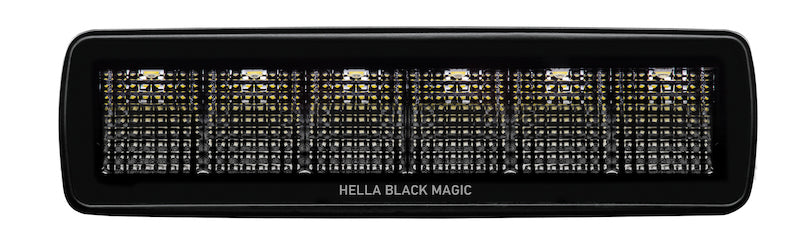 Hella Universal Black Magic 6 L.E.D. Mini Light Bar - Flood Beam - awdtuningtx