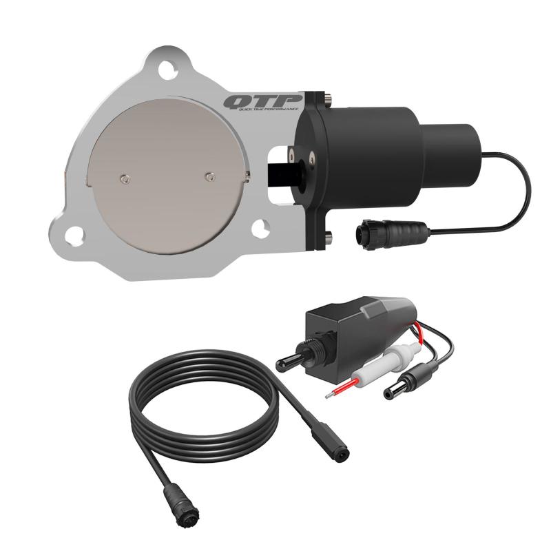 QTP 3.5in Bolt-On QTEC Electric Cutout Valve - Single - awdtuningtx
