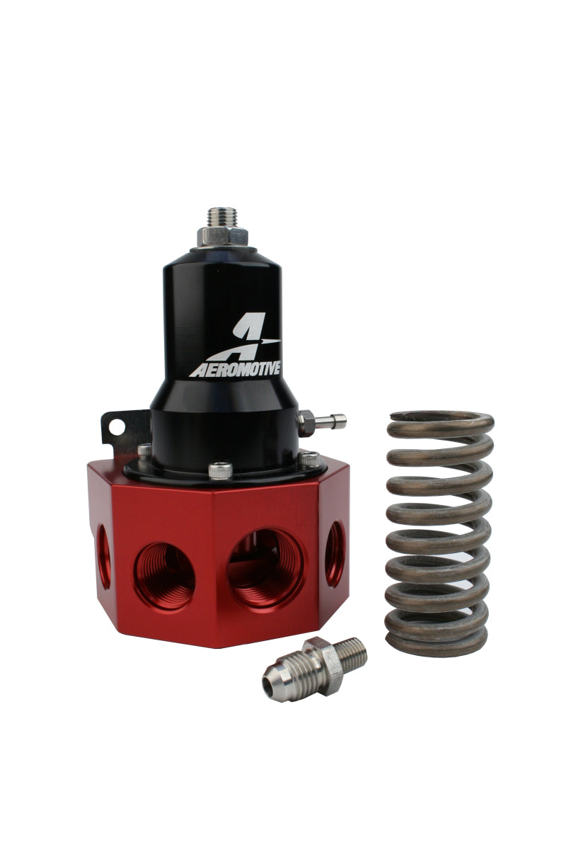 Aeromotive Regulator - 30-120 PSI - .500 Valve - 4x AN-08 and AN-10 inlets / AN-10 Bypass - awdtuningtx