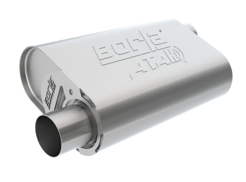 Borla CrateMuffler LS3 ATAK 2.5in Offset/Offset 14inx4.35inx9in Muffler - awdtuningtx