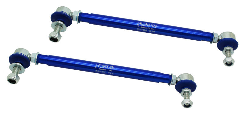 SuperPro 2008 Pontiac G8 Base Front HD Adjustable End Link Set (10mm Studs 300mm-345mm Length) - awdtuningtx