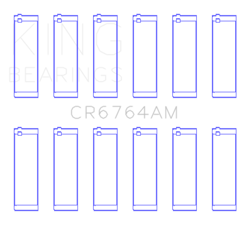 King VW AES/AUE/ABV (Size STD) Connecting Rod Bearing Set (Set of 6) - awdtuningtx