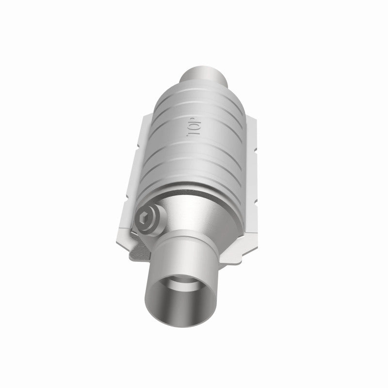 MagnaFlow Conv Univ 2.25in Inlet/Outlet Center/Center Round 11in Body L x 5.125in W x 15in Overall L - awdtuningtx