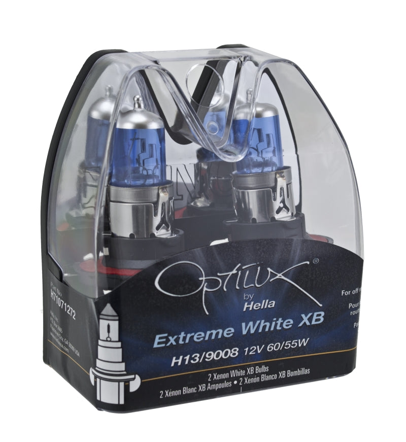 Hella Optilux H13/9008 12V 60/55W XB Xenon White Bulbs (Pair) - awdtuningtx