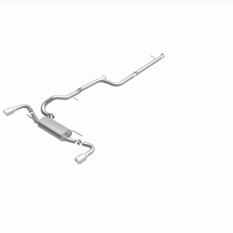 MagnaFlow 10-12 Mazda 3 L4 2.5L Hatchback Split Rear Exit Stainless Cat Back Performance Exhaust - awdtuningtx