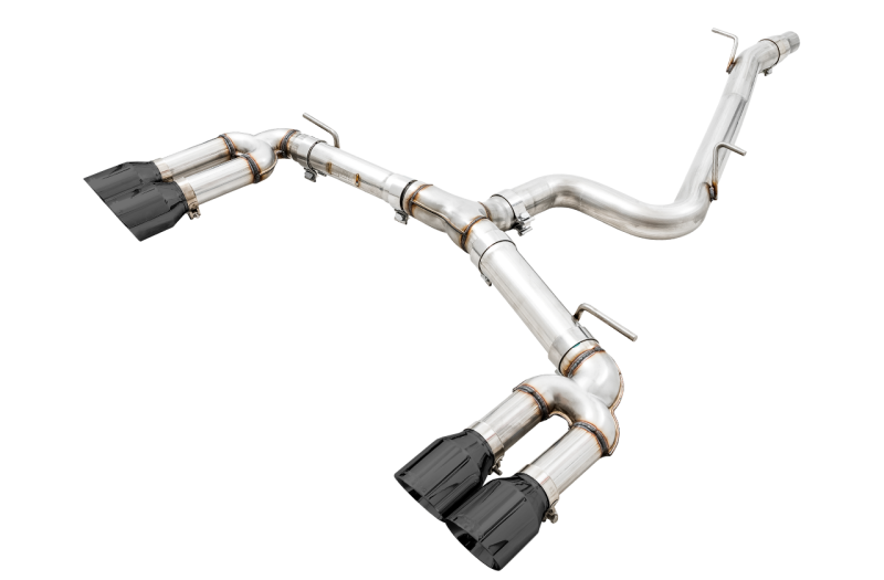 AWE Tuning Audi 8V S3 Track Edition Exhaust w/Diamond Black Tips 102mm - awdtuningtx