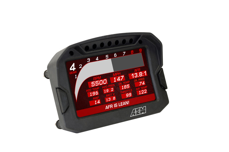 AEM CD-5LG Carbon Logging Digital Dash Display w/ Internal 10Hz GPS & Antenna - awdtuningtx