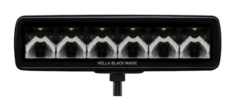 Hella Universal Black Magic 6 L.E.D. Mini Light Bar - Spot Beam - awdtuningtx