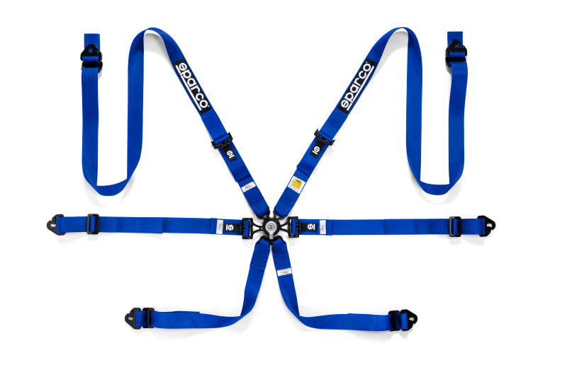 Sparco Belt 6 Pnt 2in Pd Blue - awdtuningtx